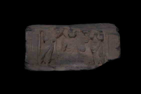 Image of Buddha and devotee