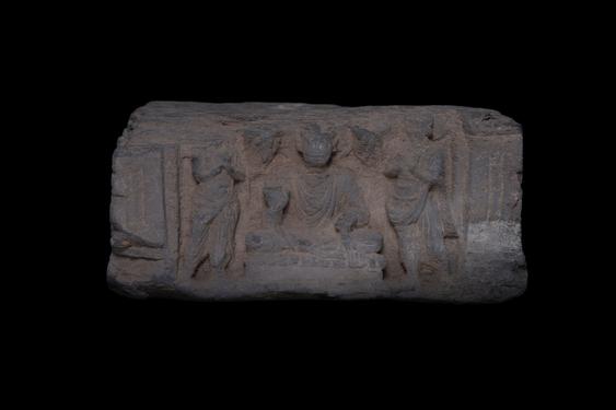 Image of Buddha and devotee