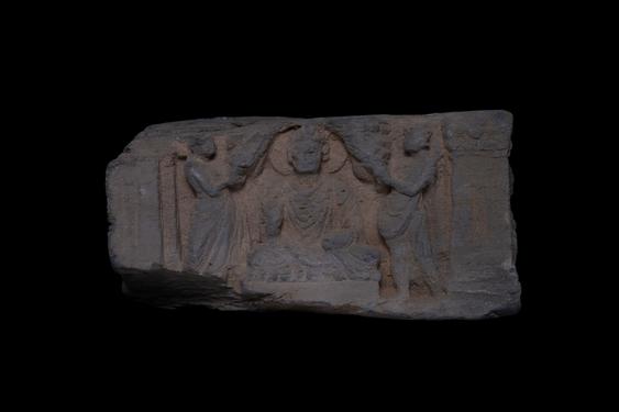 Image of Buddha and devotee