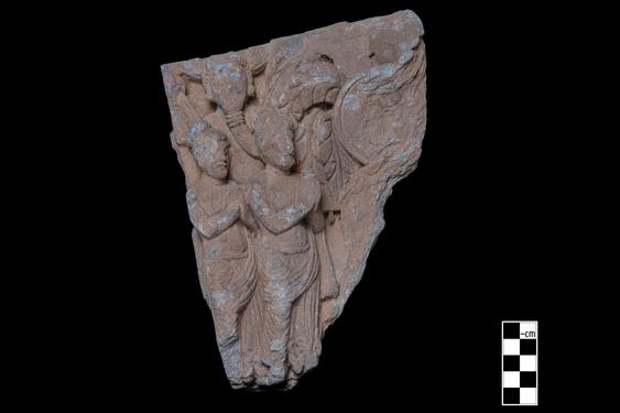 Image of Buddha and devotees