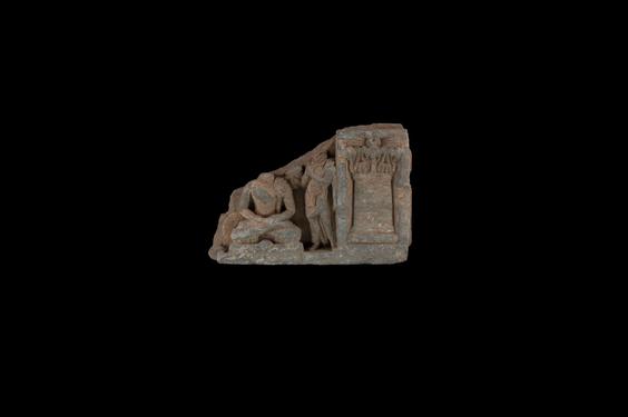 Image of Buddha and devotee