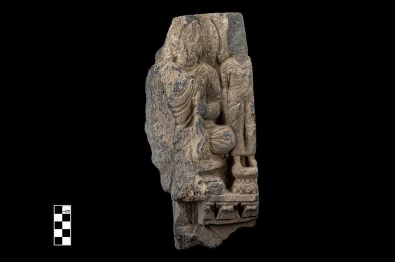 Image of Buddha and bodhisattva