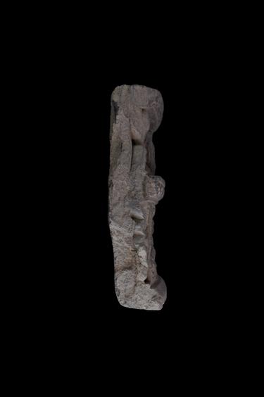 Image of Buddha and devotees; male figures