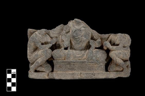 Image of Buddha and devotees