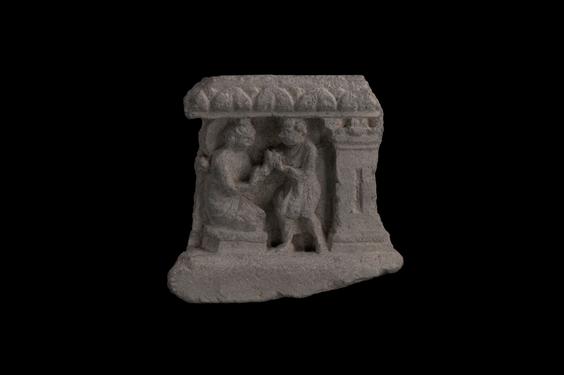 Image of Buddha and devotee