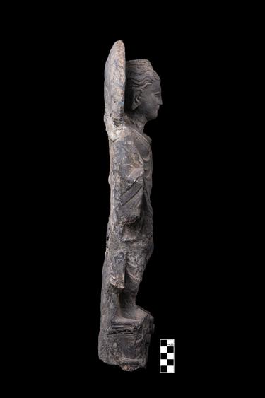 Image of Buddha; male devotee