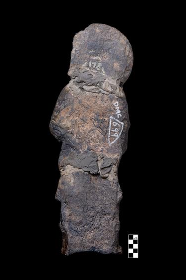 Image of Buddha; male devotee