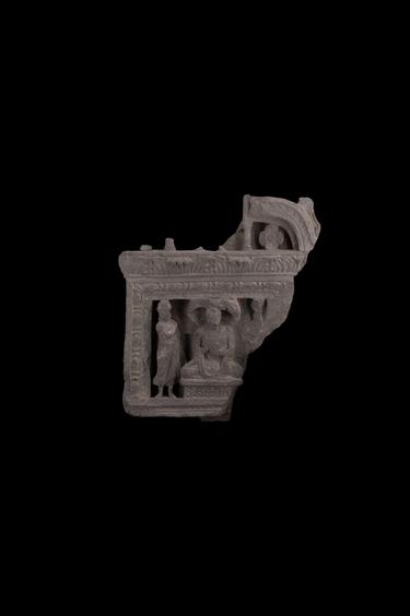 Image of Buddha and devotees