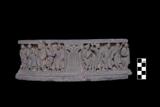 Image of Buddha and devotees