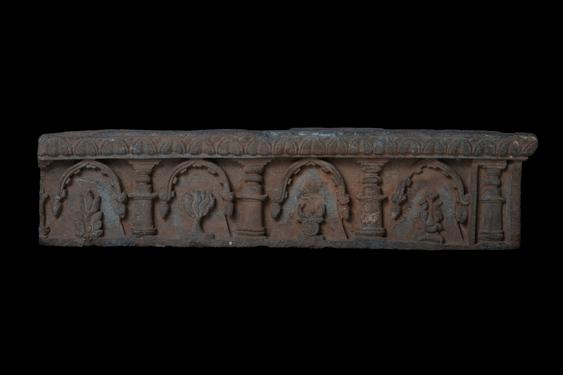 Image of Palmettes, triratna, tree