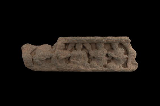 Image of Buddha and devotees