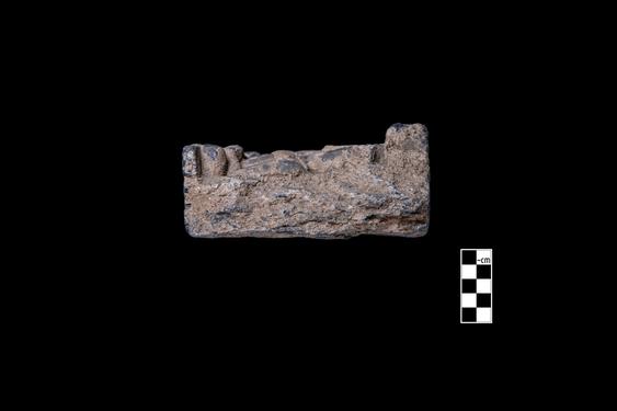 Image of Buddha and male devotee