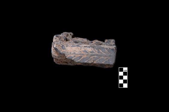 Image of Buddha and male devotee