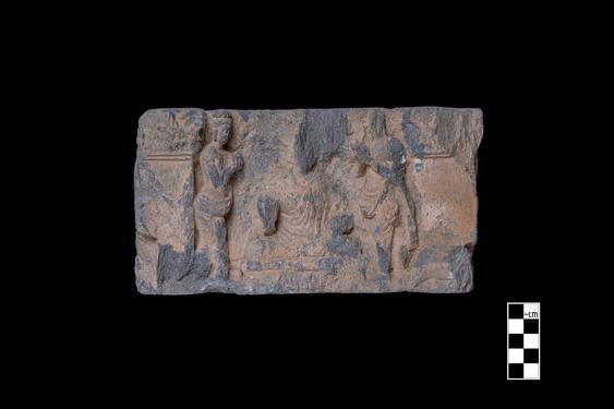 Image of Bodhisattva in Tuṣita heaven; Buddhas and devotees