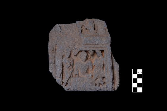 Image of Buddha and devotees