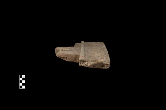 Image of Cornice with stepped pyramids