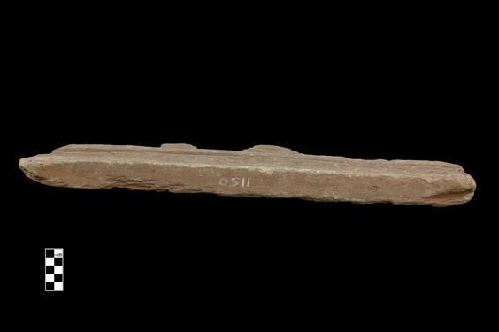 Image of Cornice with stepped pyramids