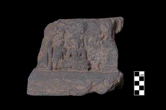 Image of Buddha and devotees