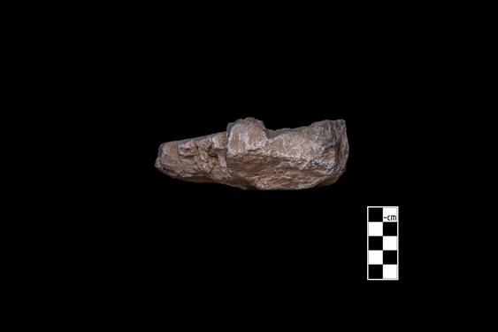 Image of Cornice of monument with stepped pyramids