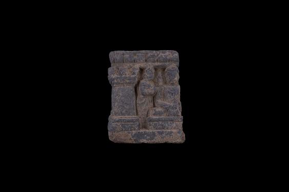 Image of Buddha and devotee